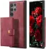 CaseMe JH-01 Samsung Galaxy S24 Ultra Hoes Magnetische Kaarthouder Rood afbeelding 23