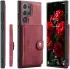CaseMe JH-01 Samsung Galaxy S24 Ultra Hoes Magnetische Kaarthouder Rood afbeelding 25