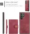 CaseMe JH-01 Samsung Galaxy S24 Ultra Hoes Magnetische Kaarthouder Rood afbeelding 7
