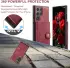 CaseMe JH-01 Samsung Galaxy S24 Ultra Hoes Magnetische Kaarthouder Rood afbeelding 9