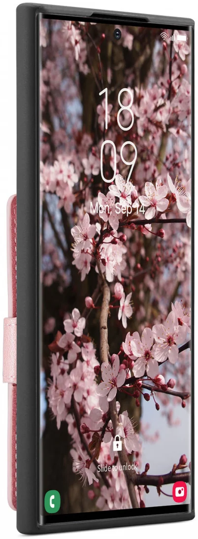 CaseMe JH-01 Samsung Galaxy S24 Ultra Hoes Magnetische Kaarthouder Roze afbeelding 16