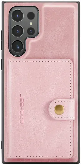 CaseMe JH-01 Samsung Galaxy S24 Ultra Hoes Magnetische Kaarthouder Roze afbeelding 17