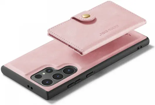 CaseMe JH-01 Samsung Galaxy S24 Ultra Hoes Magnetische Kaarthouder Roze afbeelding 19