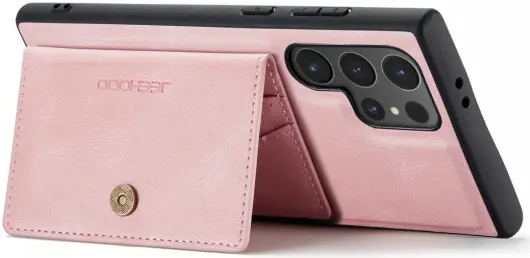 CaseMe JH-01 Samsung Galaxy S24 Ultra Hoes Magnetische Kaarthouder Roze afbeelding 21
