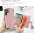 CaseMe JH-01 Samsung Galaxy S24 Ultra Hoes Magnetische Kaarthouder Roze afbeelding 11