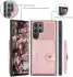 CaseMe JH-01 Samsung Galaxy S24 Ultra Hoes Magnetische Kaarthouder Roze afbeelding 12