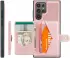 CaseMe JH-01 Samsung Galaxy S24 Ultra Hoes Magnetische Kaarthouder Roze afbeelding 5