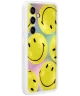 Origineel Samsung Galaxy S24 Hoesje FlipSuit Case Smiley Geel Kaart