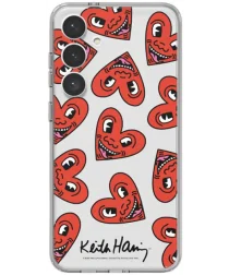 Origineel Samsung Galaxy S24 Ultra FlipSuit Plaatje Keith Haring Heart