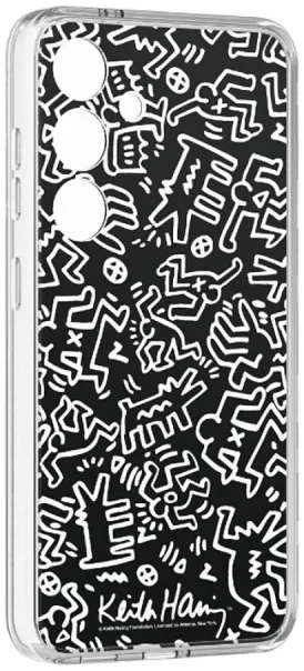 Origineel Samsung Galaxy S24 FlipSuit Plaatje Keith Haring Mono afbeelding 3