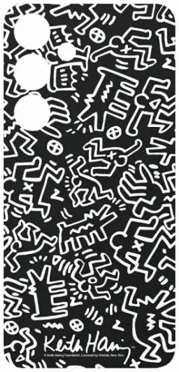 Origineel Samsung Galaxy S24 FlipSuit Plaatje Keith Haring Mono afbeelding 2