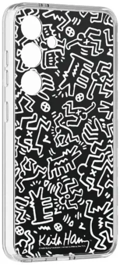 Origineel Samsung Galaxy S24 FlipSuit Plaatje Keith Haring Mono afbeelding 3