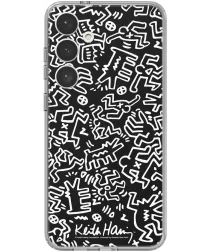 Origineel Samsung Galaxy S24 Plus FlipSuit Plaatje Keith Haring Mono