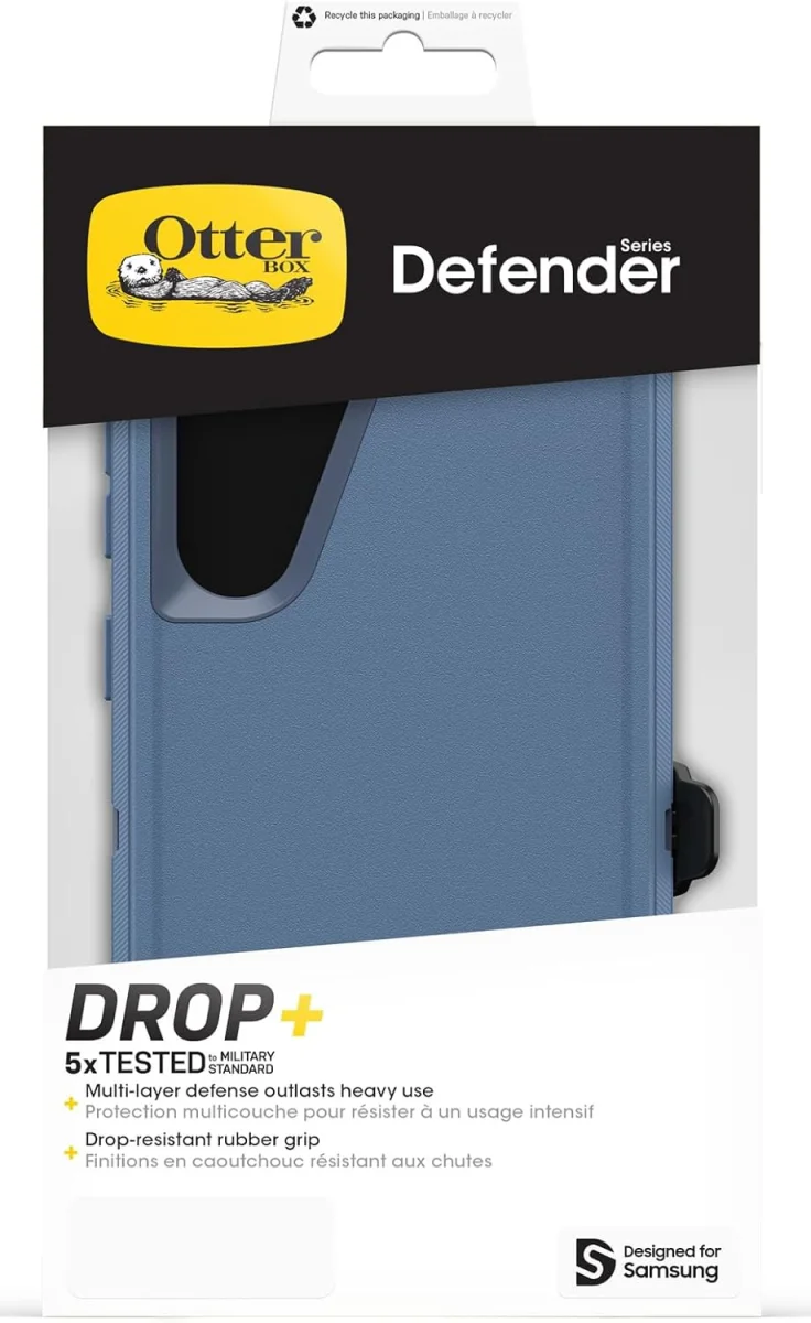 OtterBox Defender Samsung Galaxy S24 Hoesje Back Cover Blauw afbeelding 3