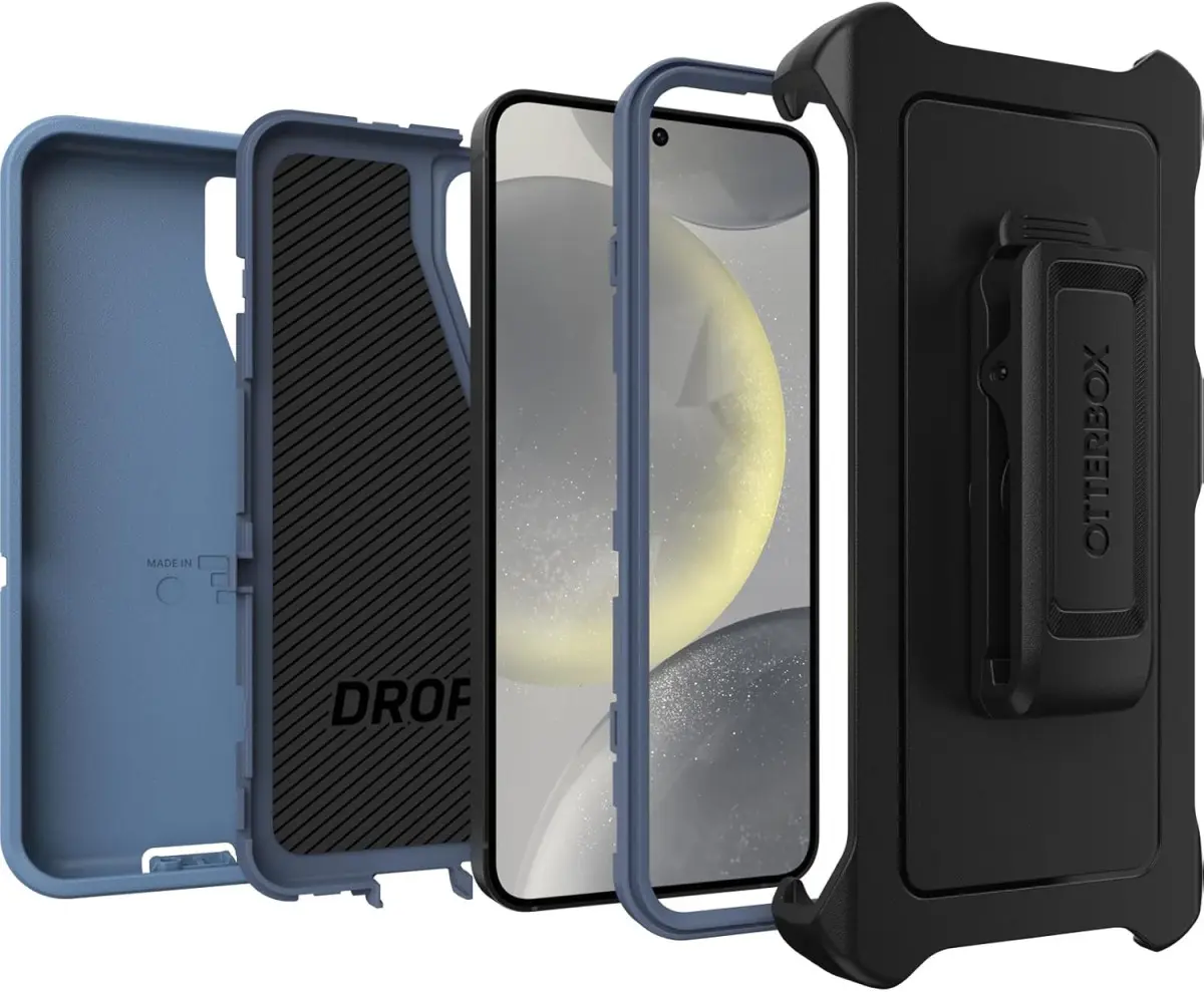 OtterBox Defender Samsung Galaxy S24 Hoesje Back Cover Blauw afbeelding 2