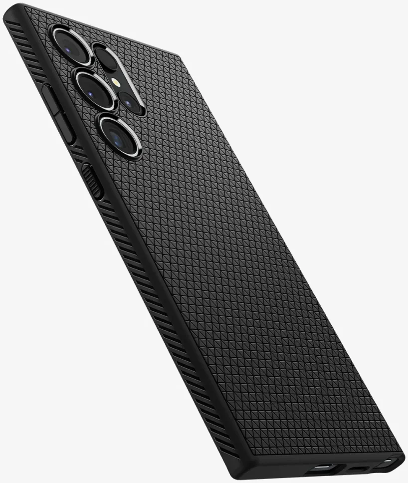 Spigen Liquid Air Samsung Galaxy S24 Ultra Hoesje Back Cover Zwart afbeelding 5