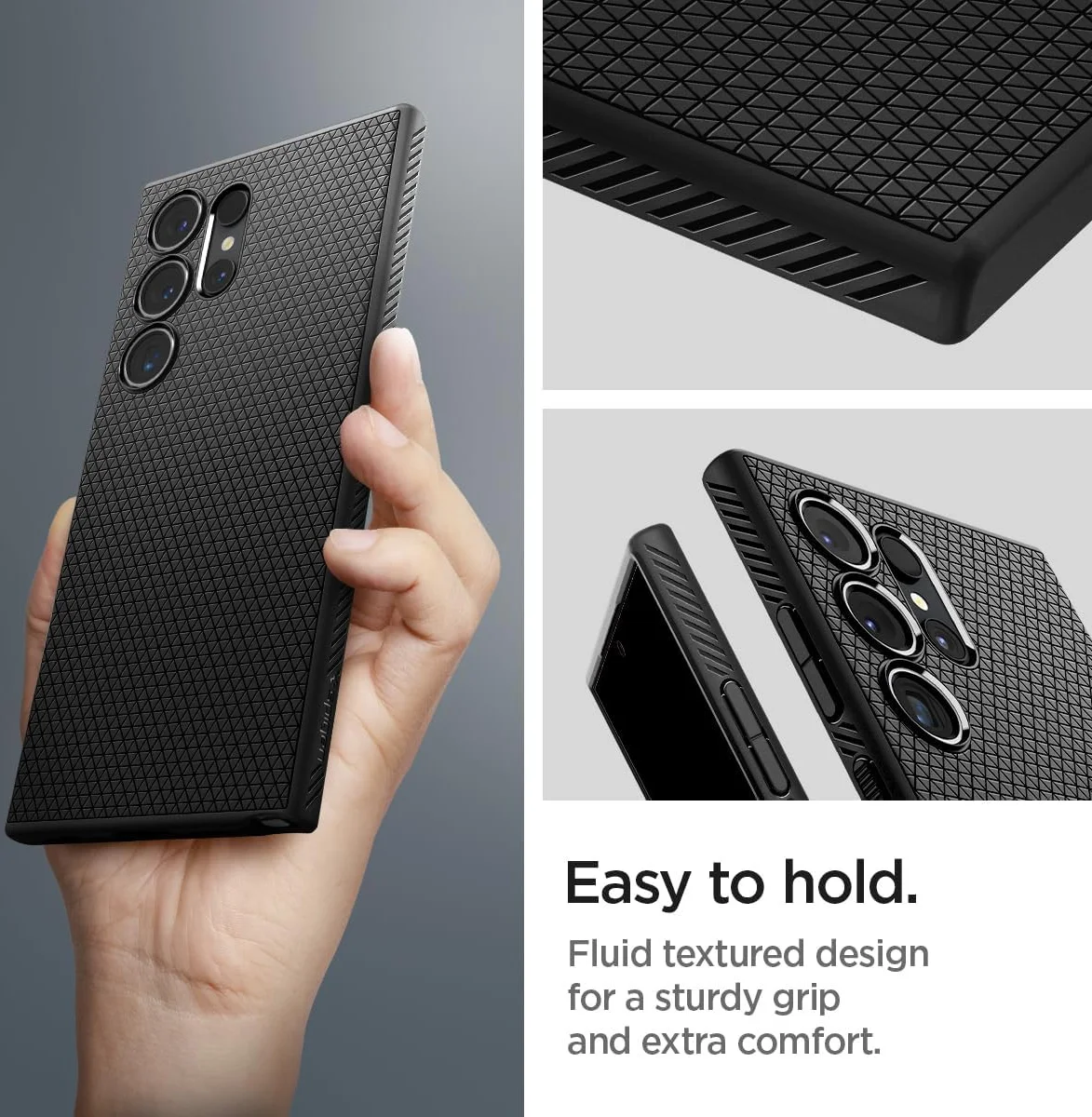Spigen Liquid Air Samsung Galaxy S24 Ultra Hoesje Back Cover Zwart afbeelding 14