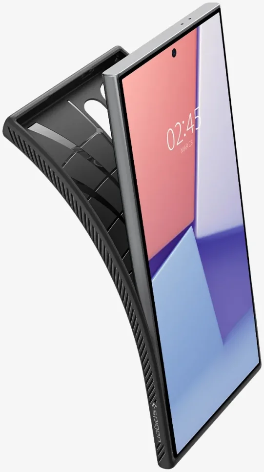 Spigen Liquid Air Samsung Galaxy S24 Ultra Hoesje Back Cover Zwart afbeelding 3