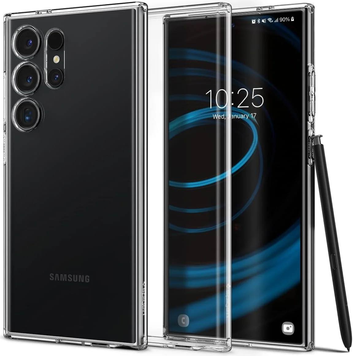 Spigen Liquid Crystal Samsung S24 Ultra Hoesje Back Cover Transparant afbeelding 1