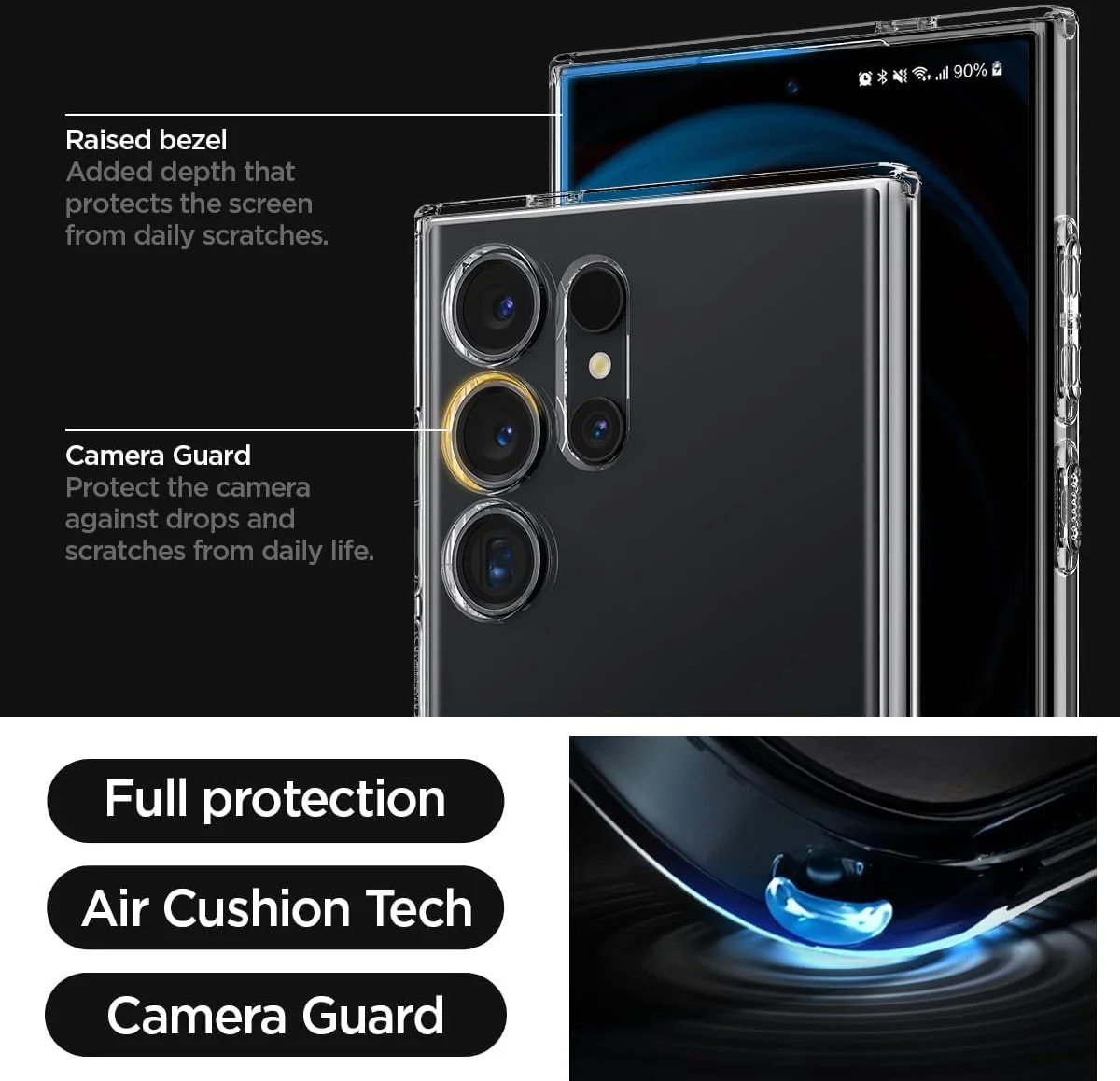 Spigen Liquid Crystal Samsung S24 Ultra Hoesje Back Cover Transparant afbeelding 4