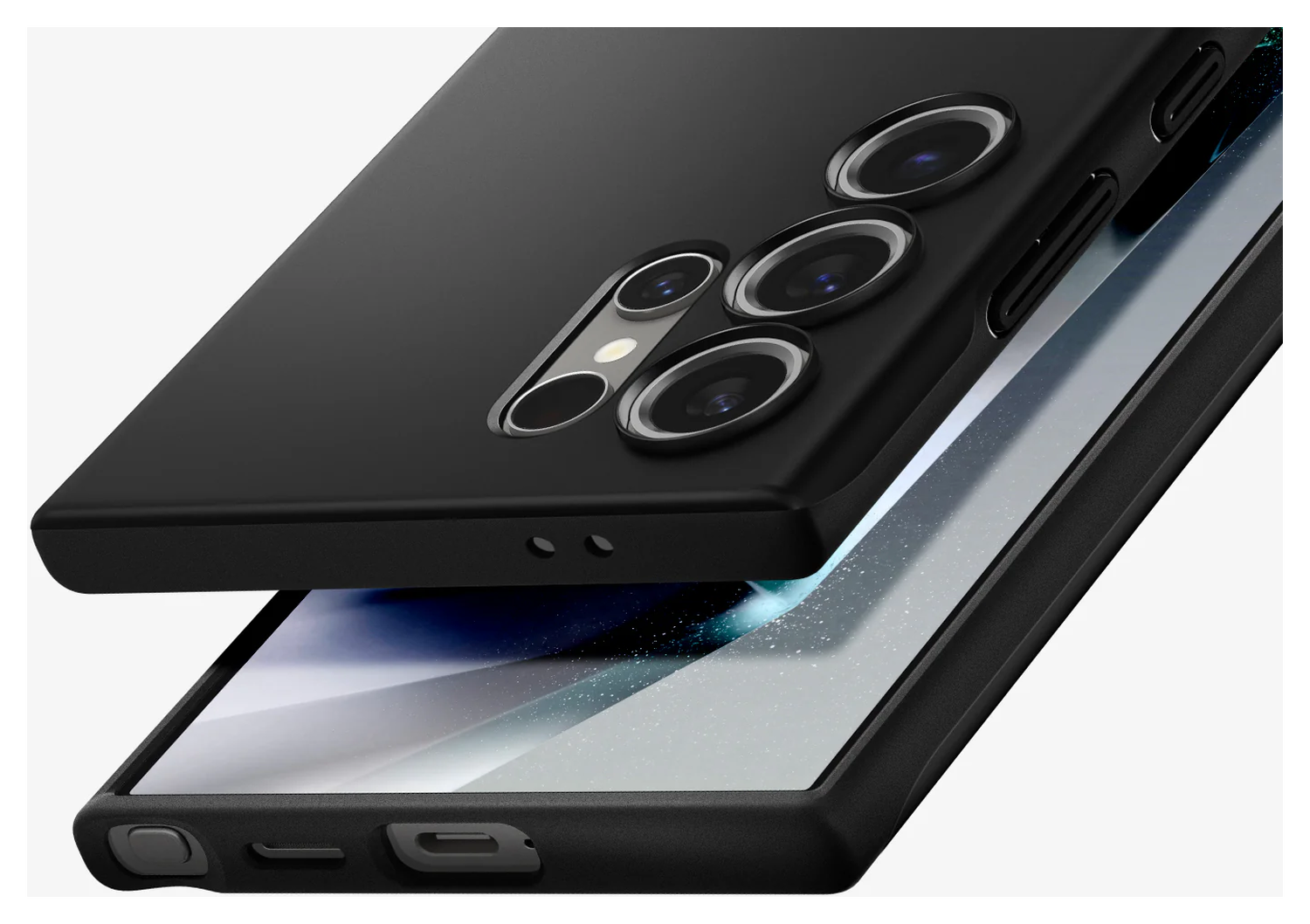 Spigen Thin Fit Samsung Galaxy S24 Ultra Hoesje Back Cover Zwart afbeelding 8