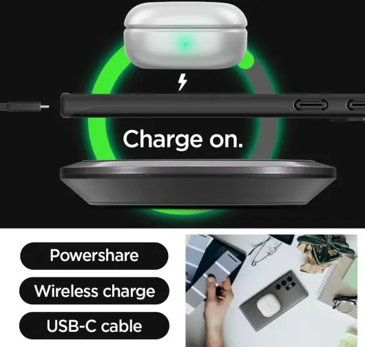 Spigen Thin Fit Samsung Galaxy S24 Ultra Hoesje Back Cover Zwart afbeelding 6