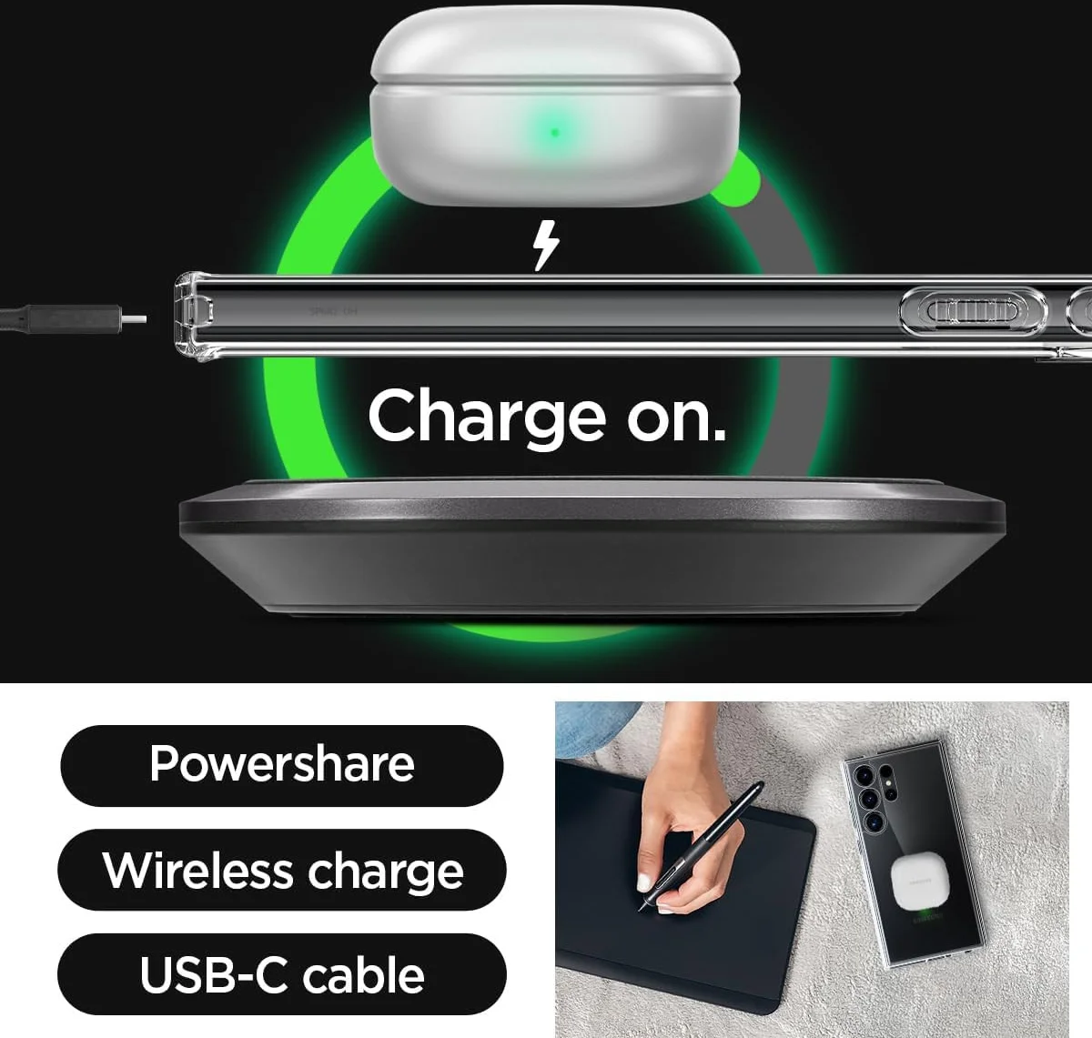 Spigen Ultra Hybrid Samsung S24 Ultra Hoesje Back Cover Transparant afbeelding 16