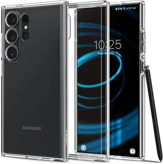 Spigen Ultra Hybrid Samsung S24 Ultra Hoesje Back Cover Transparant afbeelding 1
