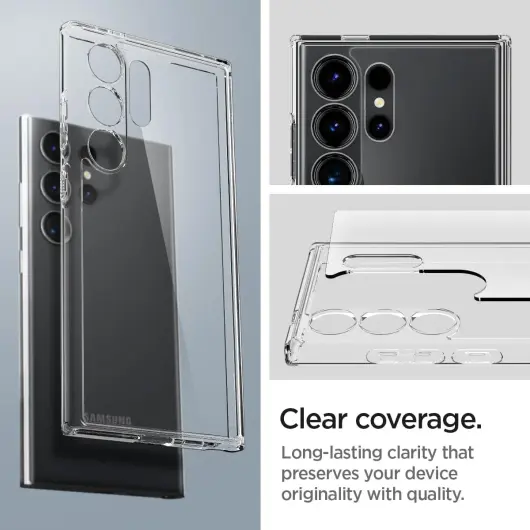 Spigen Ultra Hybrid Samsung S24 Ultra Hoesje Back Cover Transparant afbeelding 13