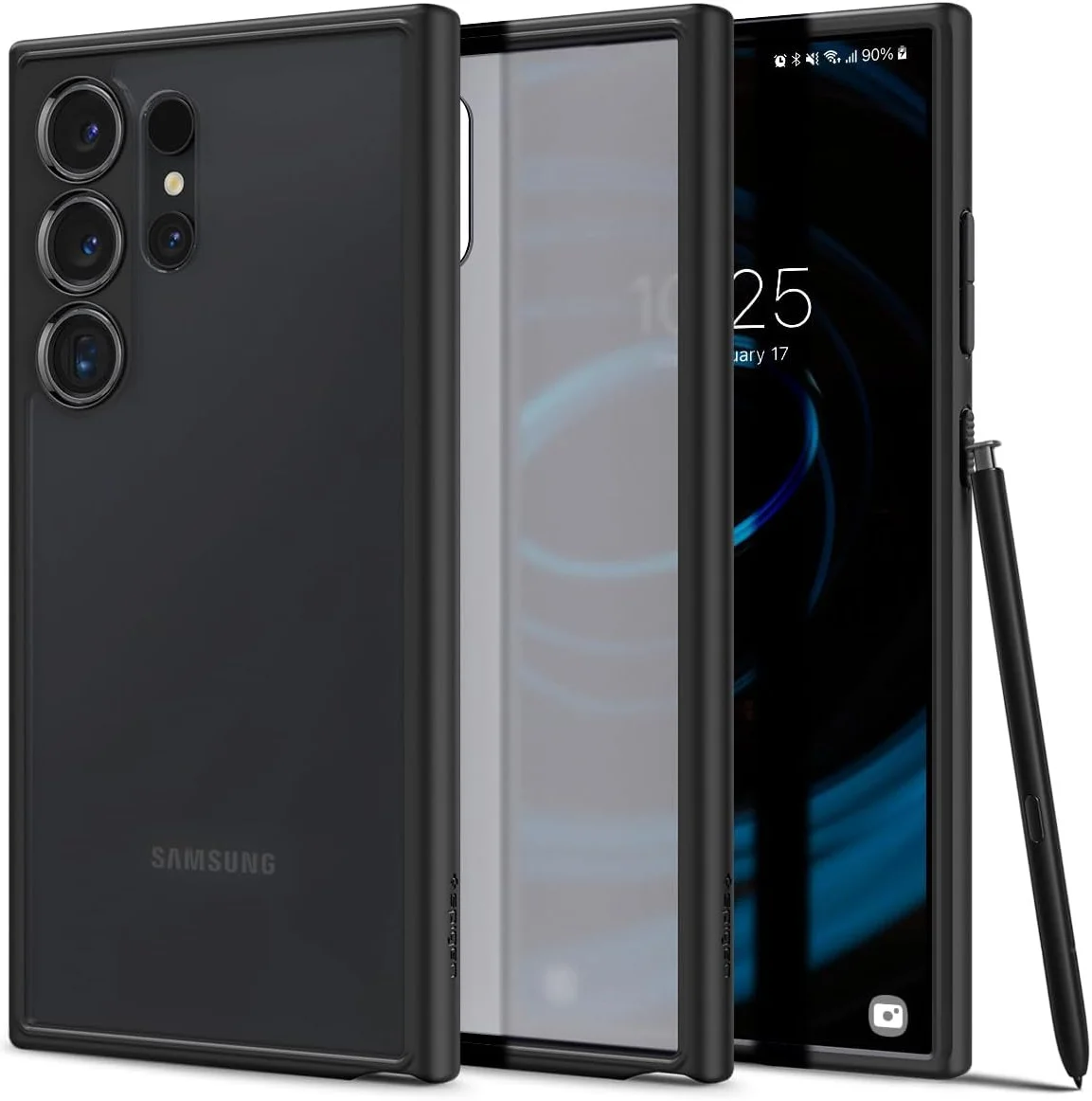 Samsung Galaxy S24 Ultra Spigen Ultra Hybrid Skal - Genomskinlig / Svart