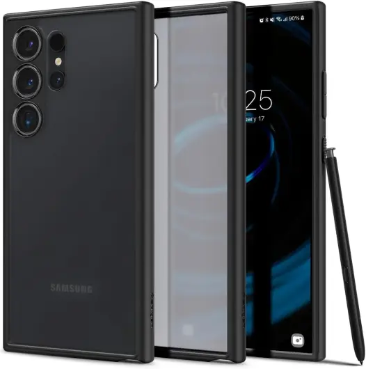 Spigen Ultra Hybrid Samsung S24 Ultra Hoesje Back Cover Zwart afbeelding 1