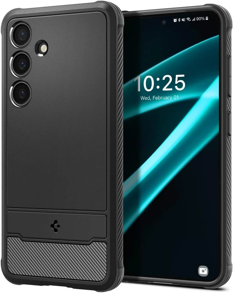 Spigen Rugged Armor Samsung Galaxy S24 Plus Hoesje Back Cover Zwart afbeelding 1
