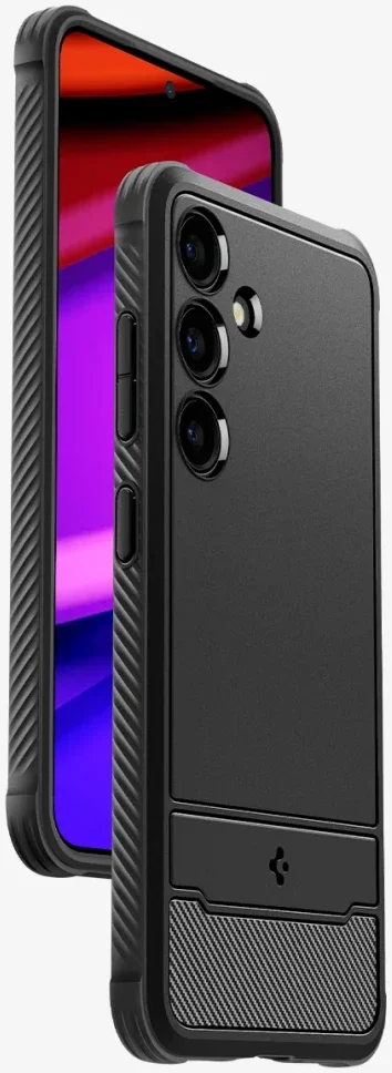 Spigen Rugged Armor Samsung Galaxy S24 Plus Hoesje Back Cover Zwart afbeelding 7