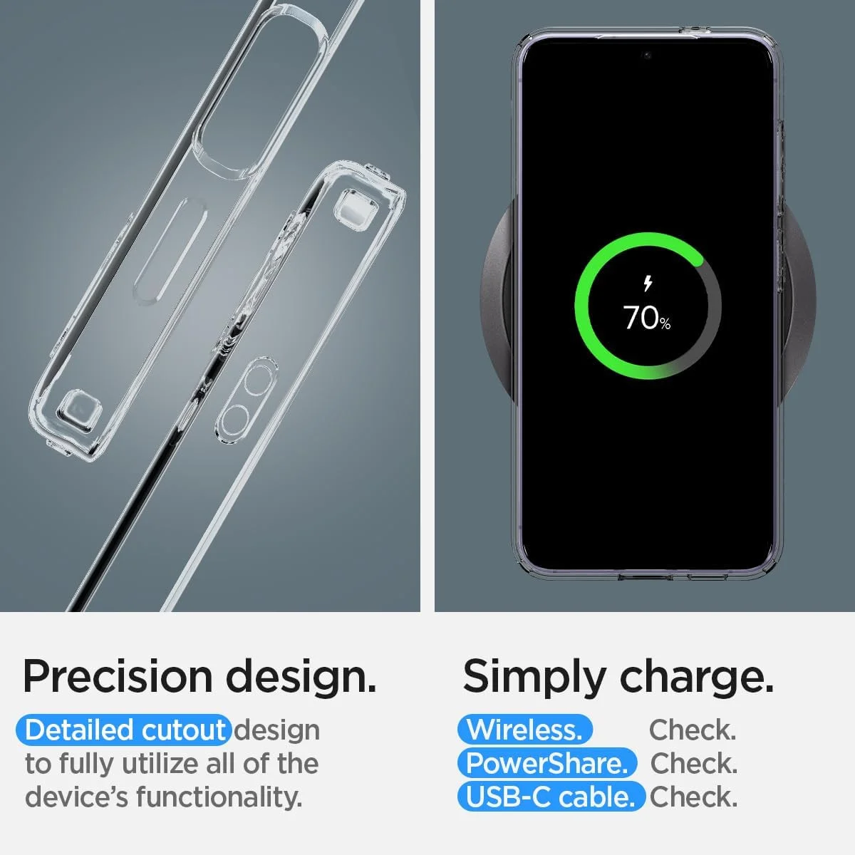 Spigen Liquid Crystal Samsung S24 Plus Hoesje Back Cover Transparant afbeelding 4