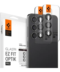 Spigen Optik Pro Samsung S24 Plus Camera Protector Glas 2-Pack Zwart