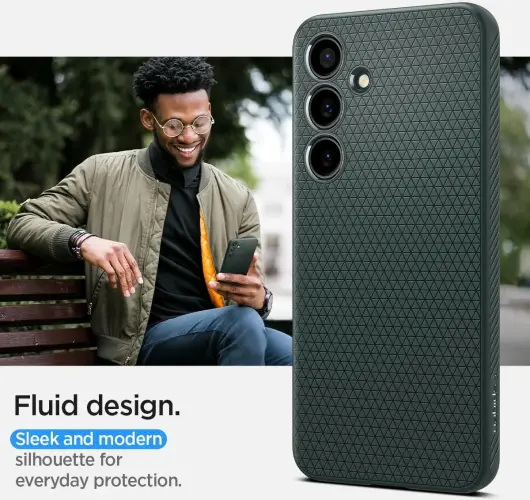 Spigen Liquid Air Samsung Galaxy S24 Hoesje Back Cover Groen afbeelding 15