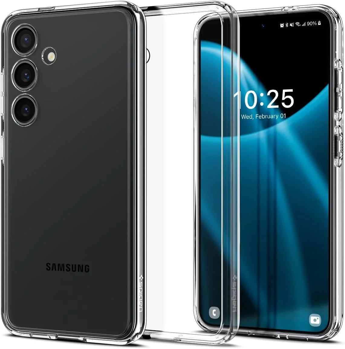 Spigen Ultra Hybrid Samsung Galaxy S24 Hoesje Back Cover Transparant afbeelding 1