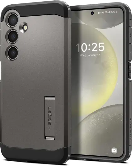 Spigen Tough Armor Samsung Galaxy S24 Hoesje Back Cover Gunmetal afbeelding 1