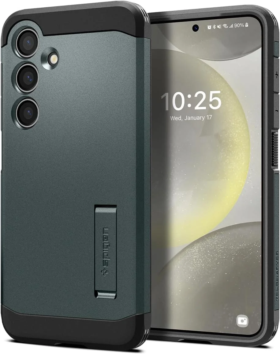Spigen Tough Armor Samsung Galaxy S24 Hoesje Back Cover Groen afbeelding 1