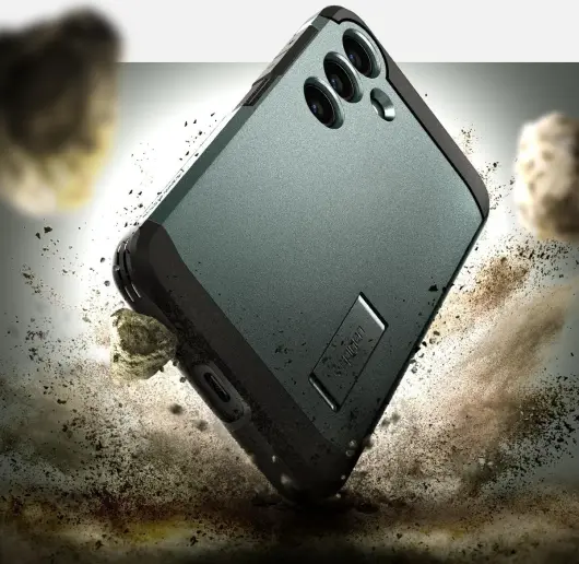 Spigen Tough Armor Samsung Galaxy S24 Hoesje Back Cover Groen afbeelding 2