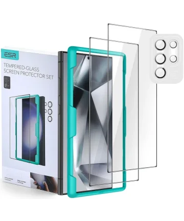 ESR Samsung Galaxy S24 Ultra Screen + Camera Lens Protectors 2-Pack Screen Protectors
