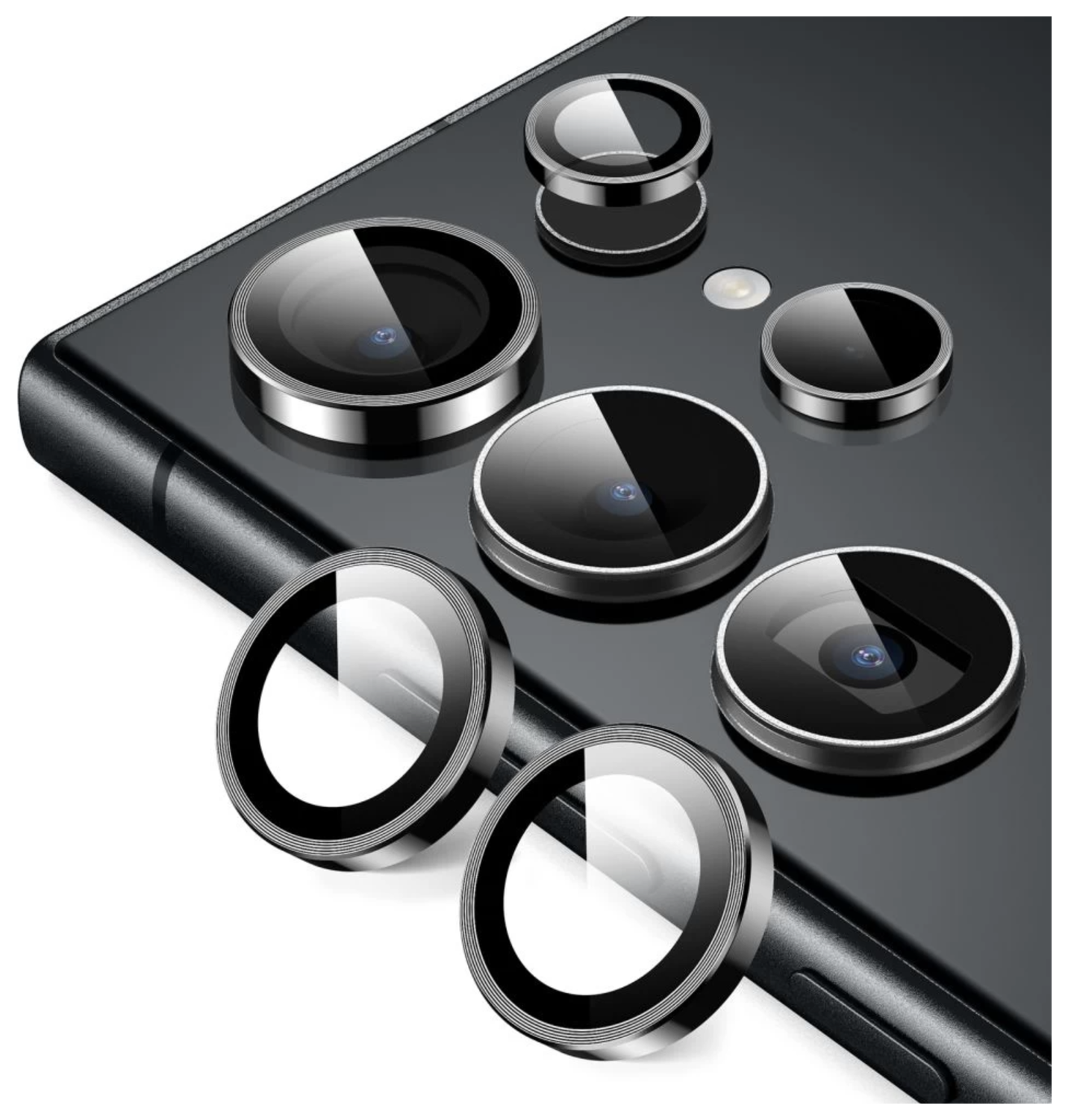 ESR Samsung Galaxy S24 Ultra Camera Lens Protector Zwart afbeelding 9