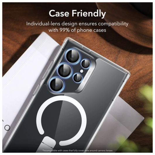 ESR Samsung Galaxy S24 Ultra Camera Lens Protector Zwart afbeelding 5