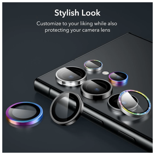 ESR Samsung Galaxy S24 Ultra Camera Lens Protector Zwart afbeelding 11