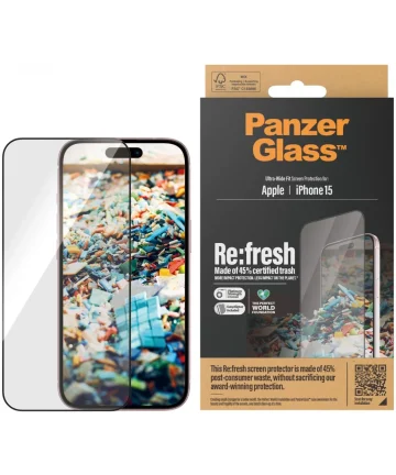 PanzerGlass Refresh Ultra-Wide Apple iPhone 15 Screen Protector Screen Protectors