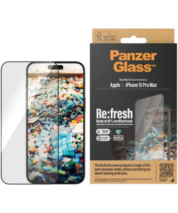 PanzerGlass Refresh Ultra-Wide iPhone 15 Pro Max Screen Protector Screen Protectors