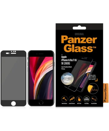 PanzerGlass iPhone 6/7/8/SE 2020/2022 CamSlider Privacy Glass Screen Protectors