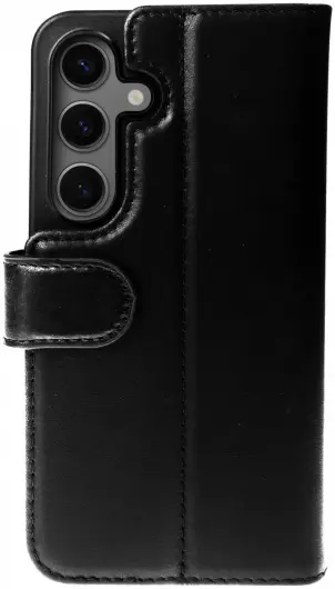 Rosso Elite Samsung S23 FE Hoesje MagSafe Book Case Leer Zwart afbeelding 2