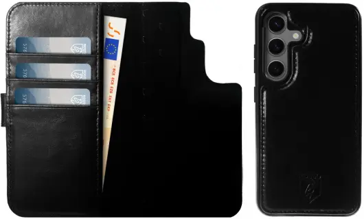 Rosso Elite Samsung S23 FE Hoesje MagSafe Book Case Leer Zwart afbeelding 11
