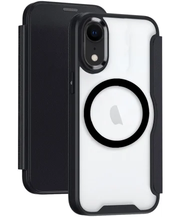 Apple iPhone XR Hoesje met MagSafe Book Case Zwart Hoesjes